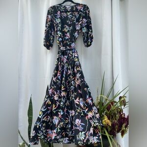 Long Rainbow Flower Dress